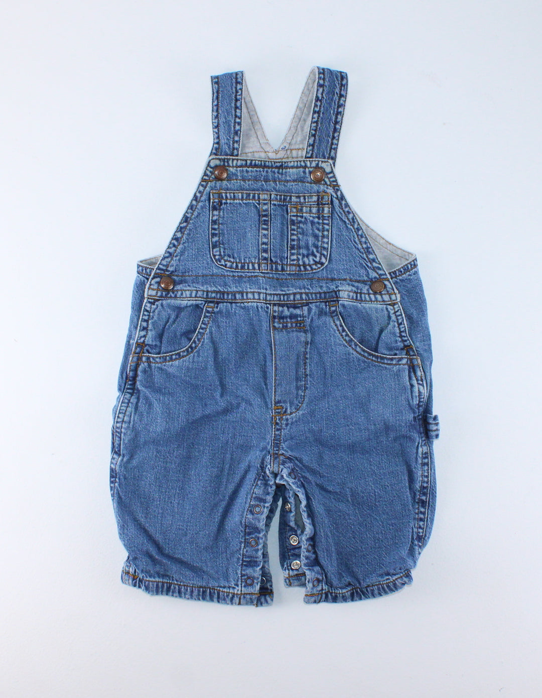 GAP DENIM ROMPER 3-6M EUC