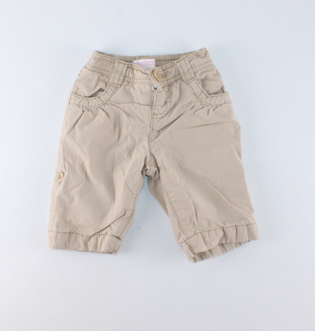 OLD NAVY LIGHT TAN PANTS 0-3M EUC