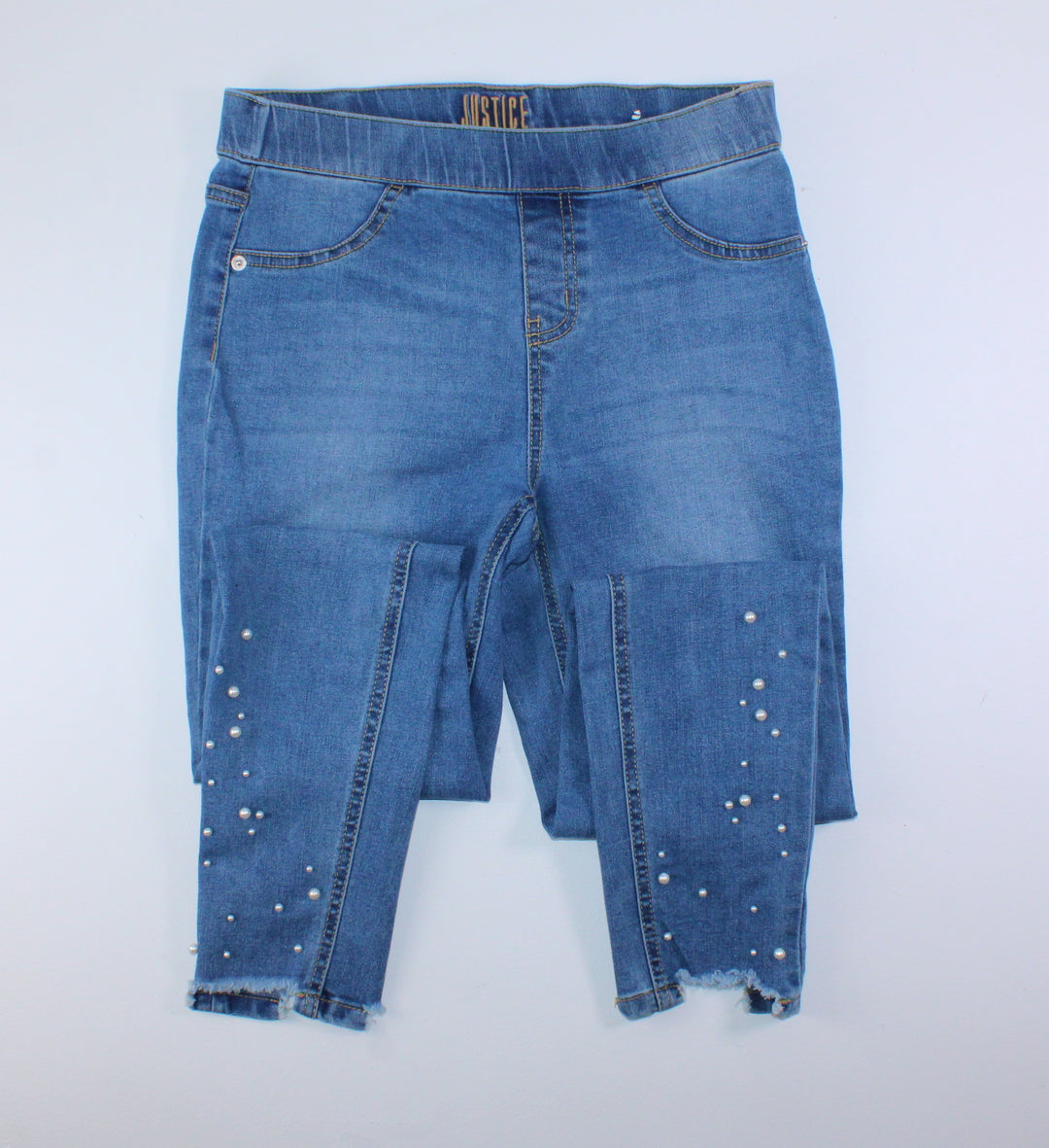 JUSTICE JEWELLED JEANS 16Y PRE-LOVED