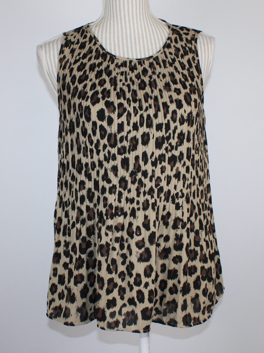 ALFRED SUNG ANIMAL PRINT TANK LADIES SMALL PRE-LOVED