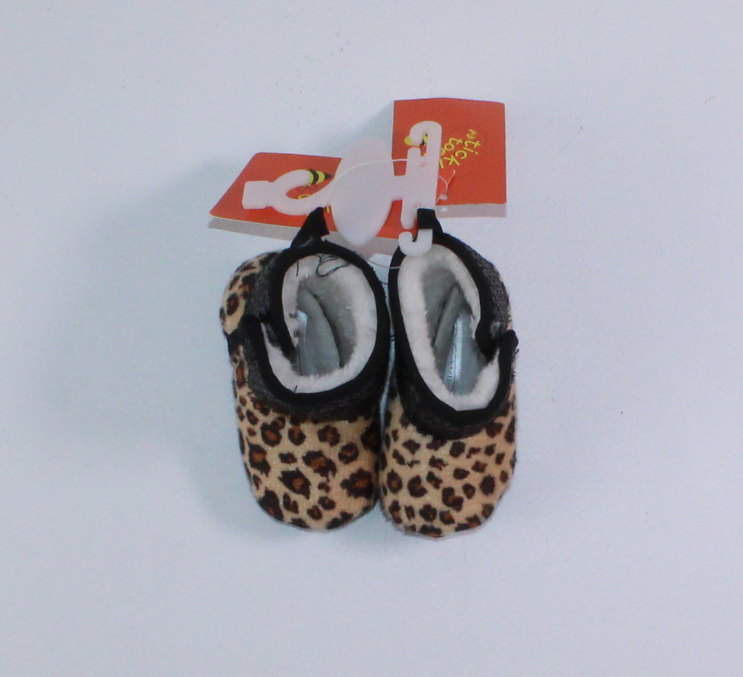 TICKLE TOES ANIMAL PRINT CRIB BOOTIES SIZE 2 INFANT NEW!