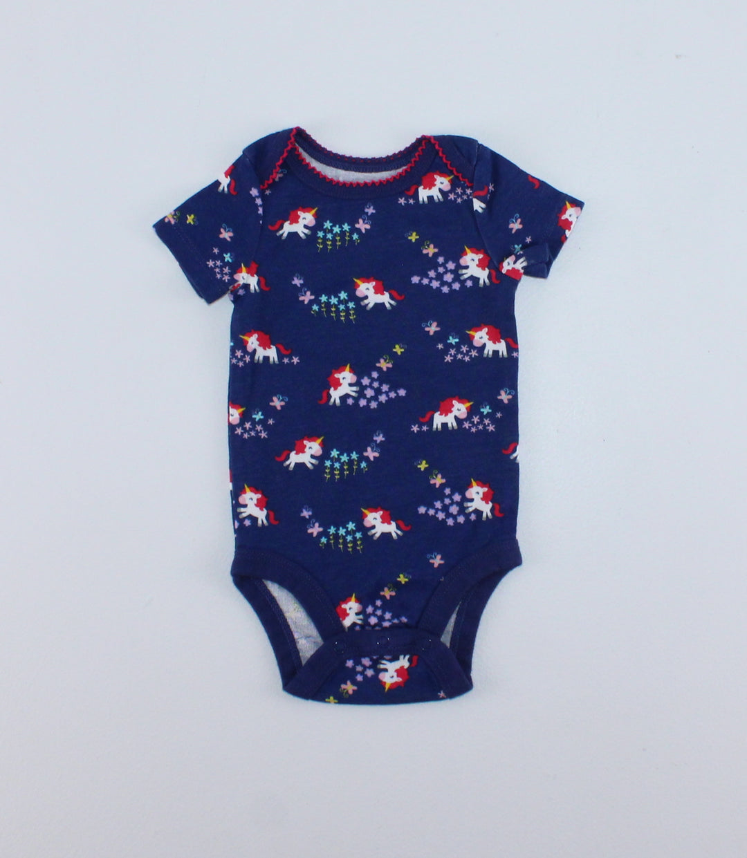 KOALA BABY NAVY UNICORN ONESIE 0-3M EEUC