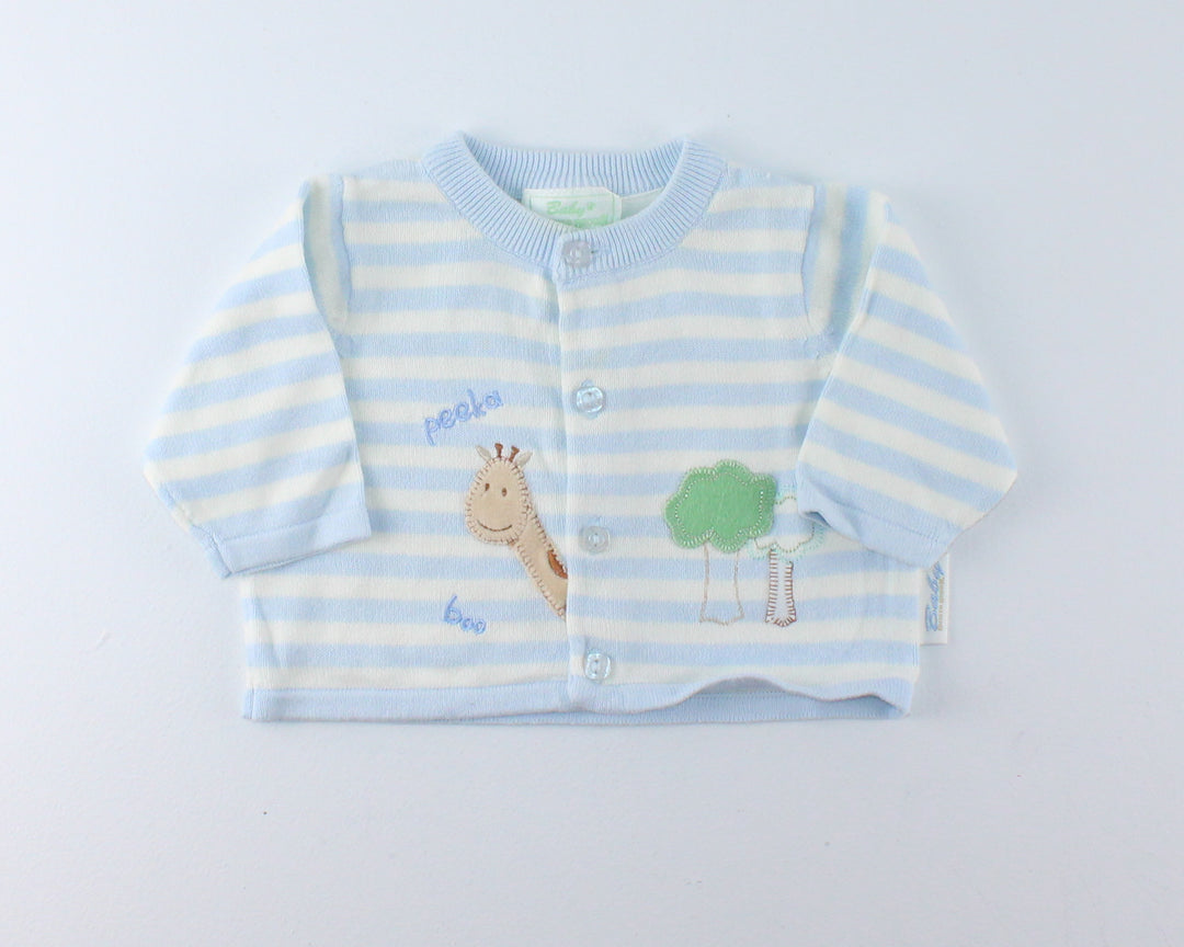 BUSTER BROWN CARDI 0-3M EUC