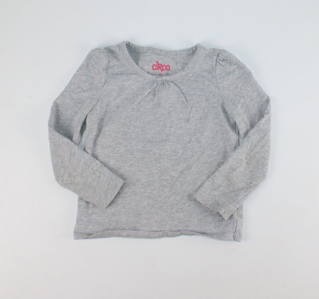 CIRCO GREY LONG SLEEVE TOP 4Y PRE-LOVED
