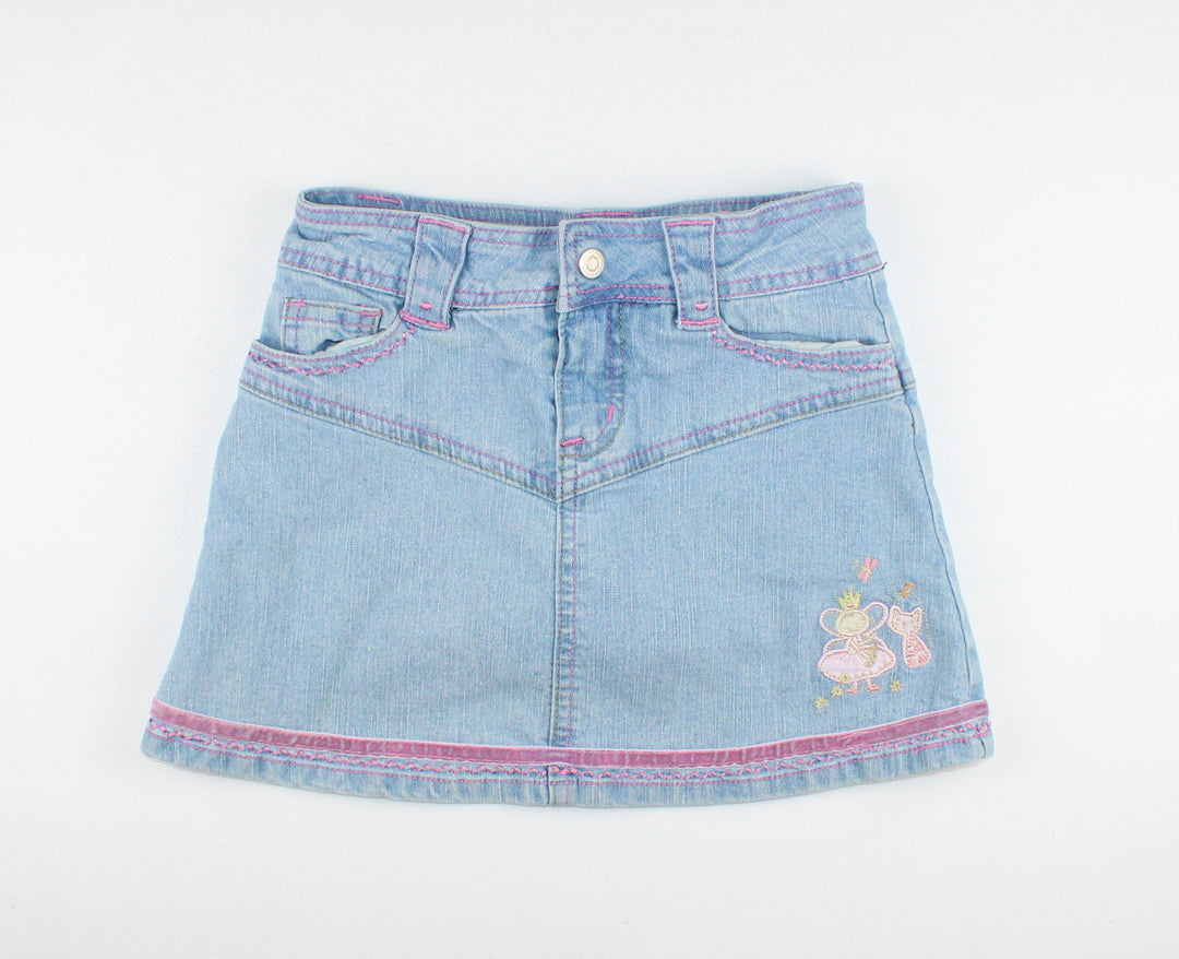 TANGERINE JEAN SKORT 5Y EUC