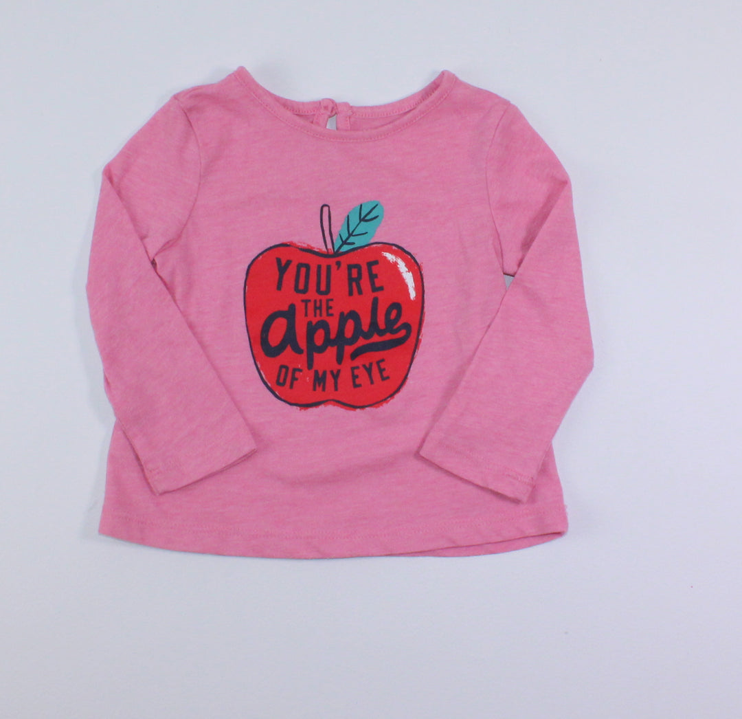 JOE FRESH APPLE TOP 6-12M EUC