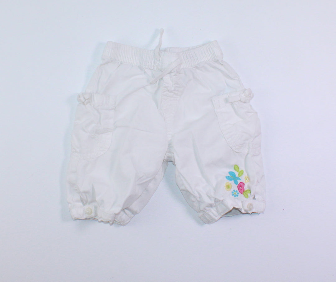 TCP WHITE PANTS 3-6M EUC