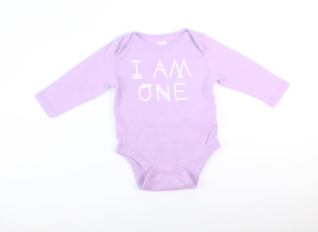 OLD NAVY PURPLE ONESIE 3-6M VGUC