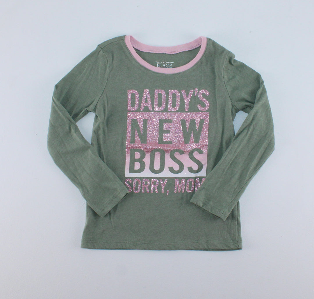 TCP DADDY'S NEW BOSS GREEN TOP 4Y EUC