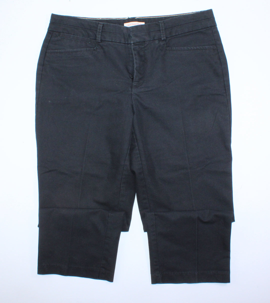 DOCKERS BLACK CAPRIS LADIES SIZE 4 EUC