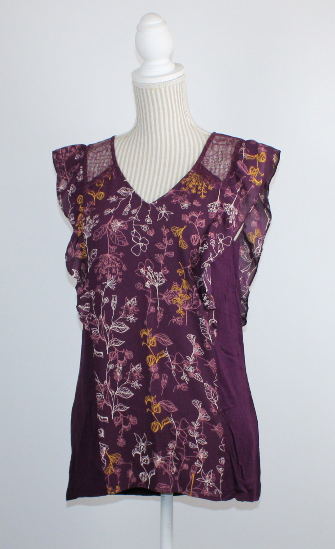 CAMBER&GRACE FLORAL BLOUSE SMALL EUC