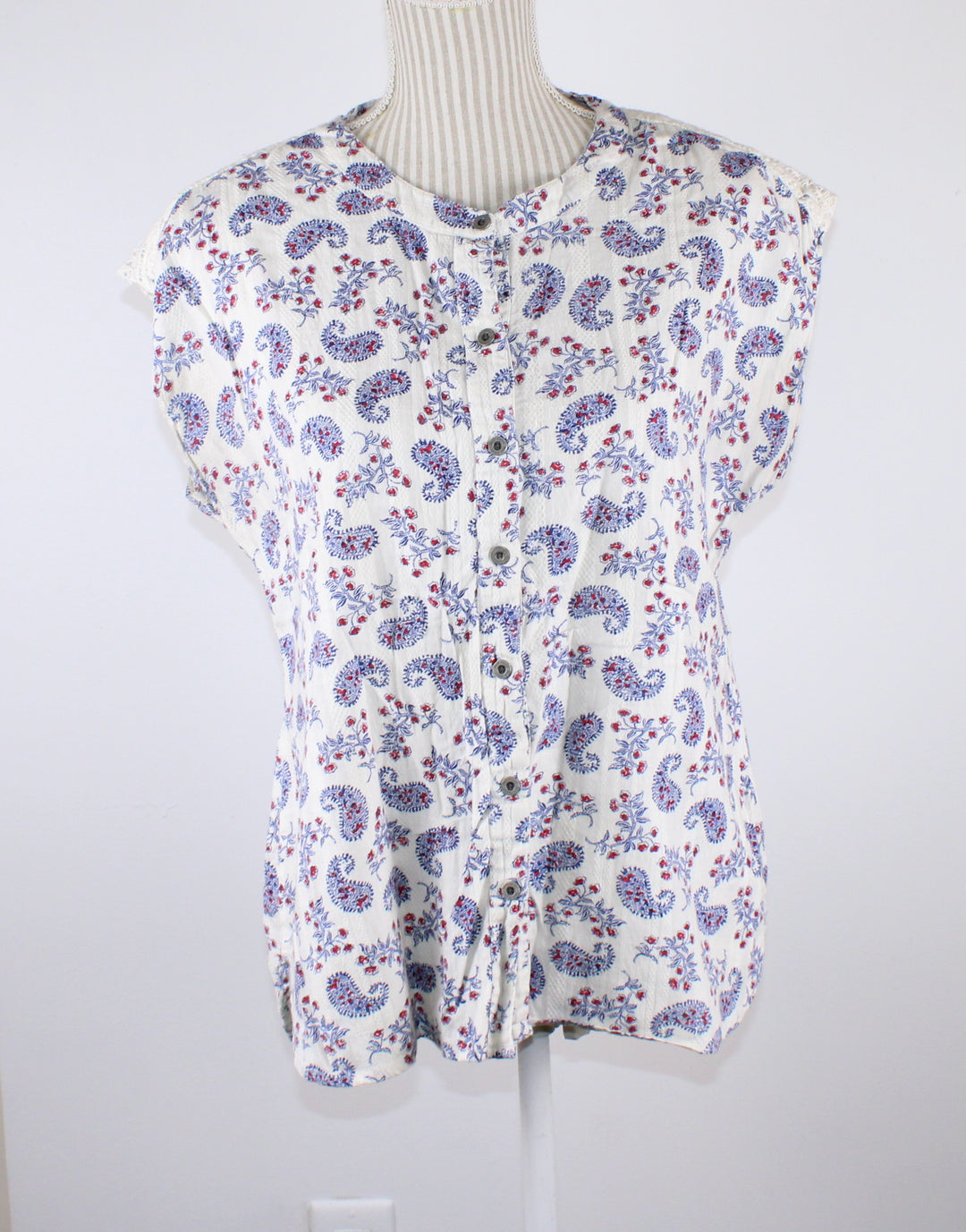 RUFF HEWN PAISLEY TOP LADIES MEDIUM PRE-LOVED
