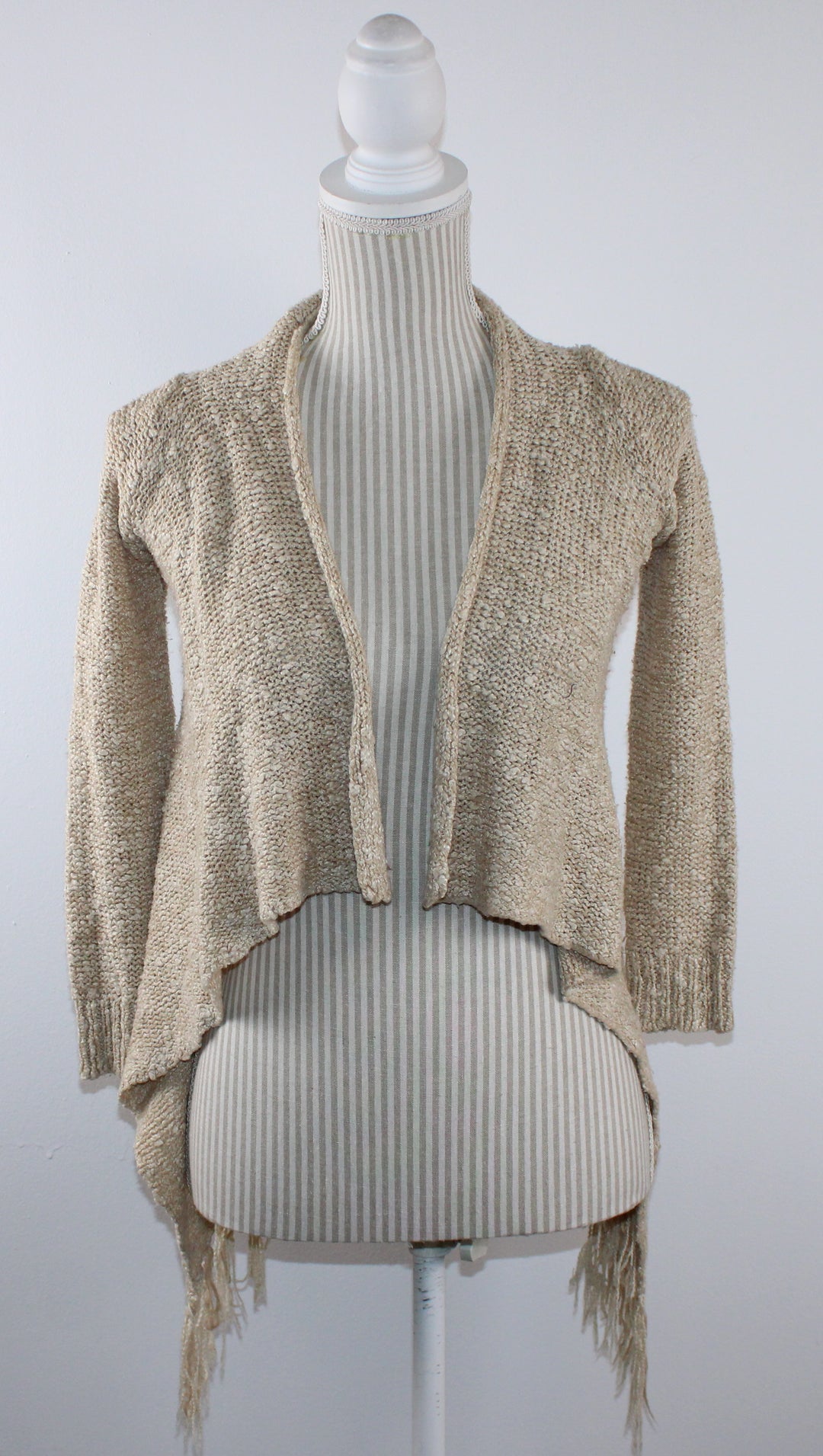 DEX BEIGE CARDIGAN LADIES SIZE SMALL EUC