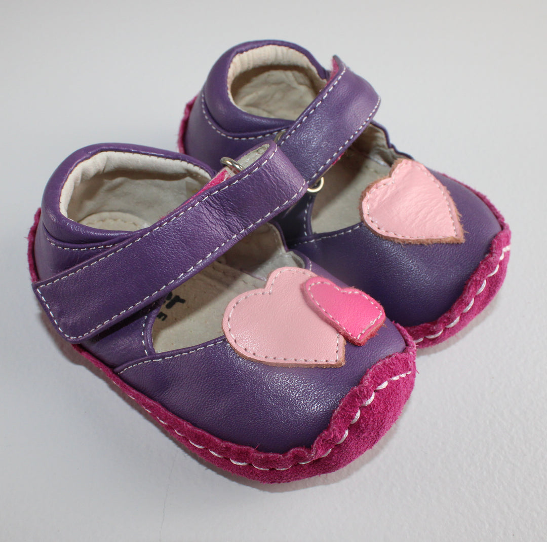 SEE KAI RUN LEATHER SHOES 0-6M EUC