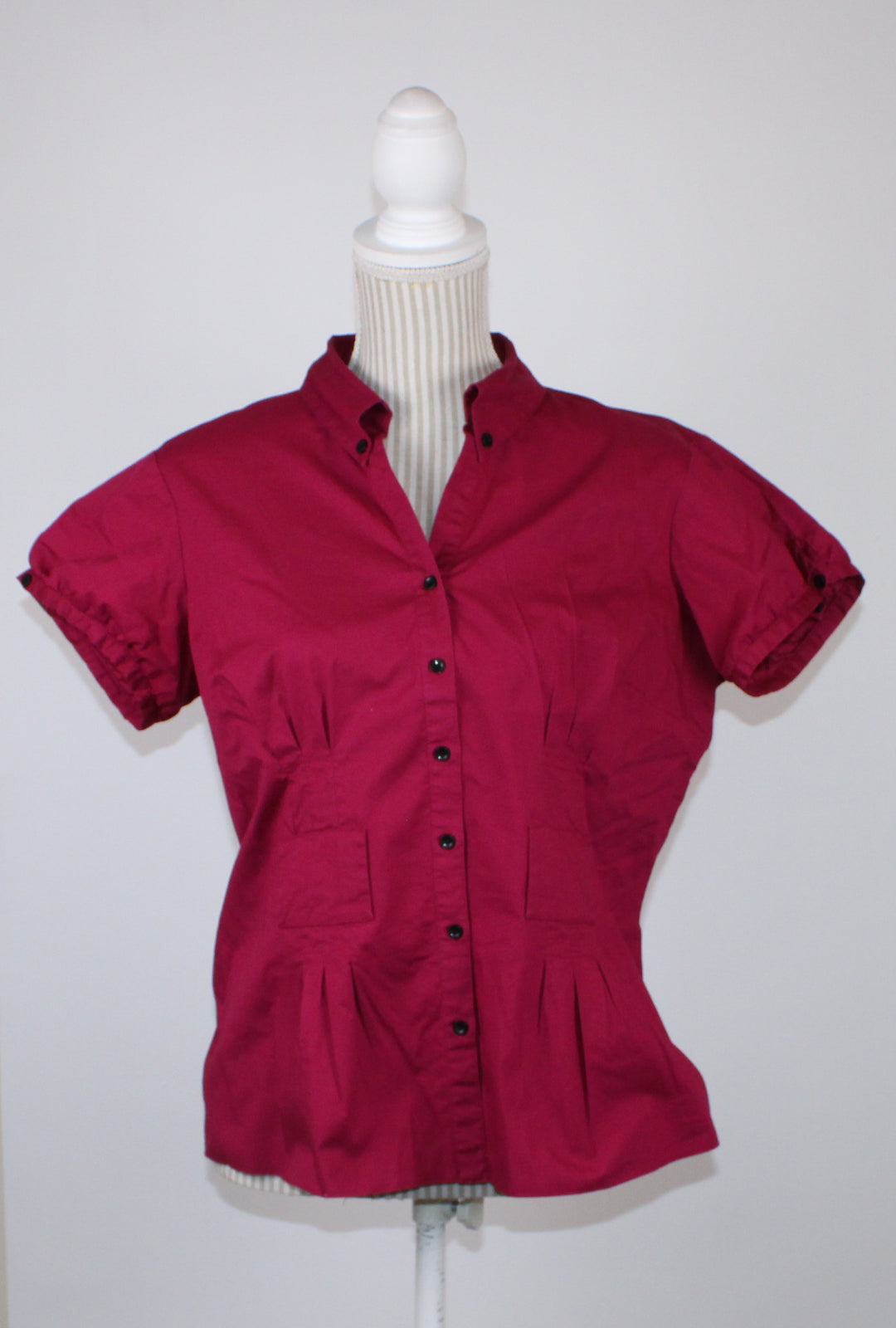 REITMANS MAROON BLOUSE LADIES LARGE EUC