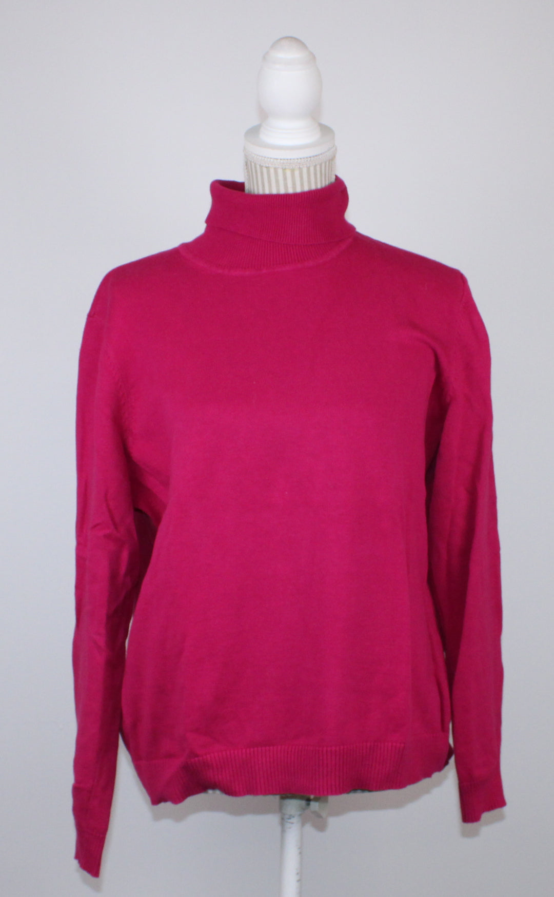 NORTHERN REFLECTIONS PINK TURTLE NECK LADIES LARGE EUC