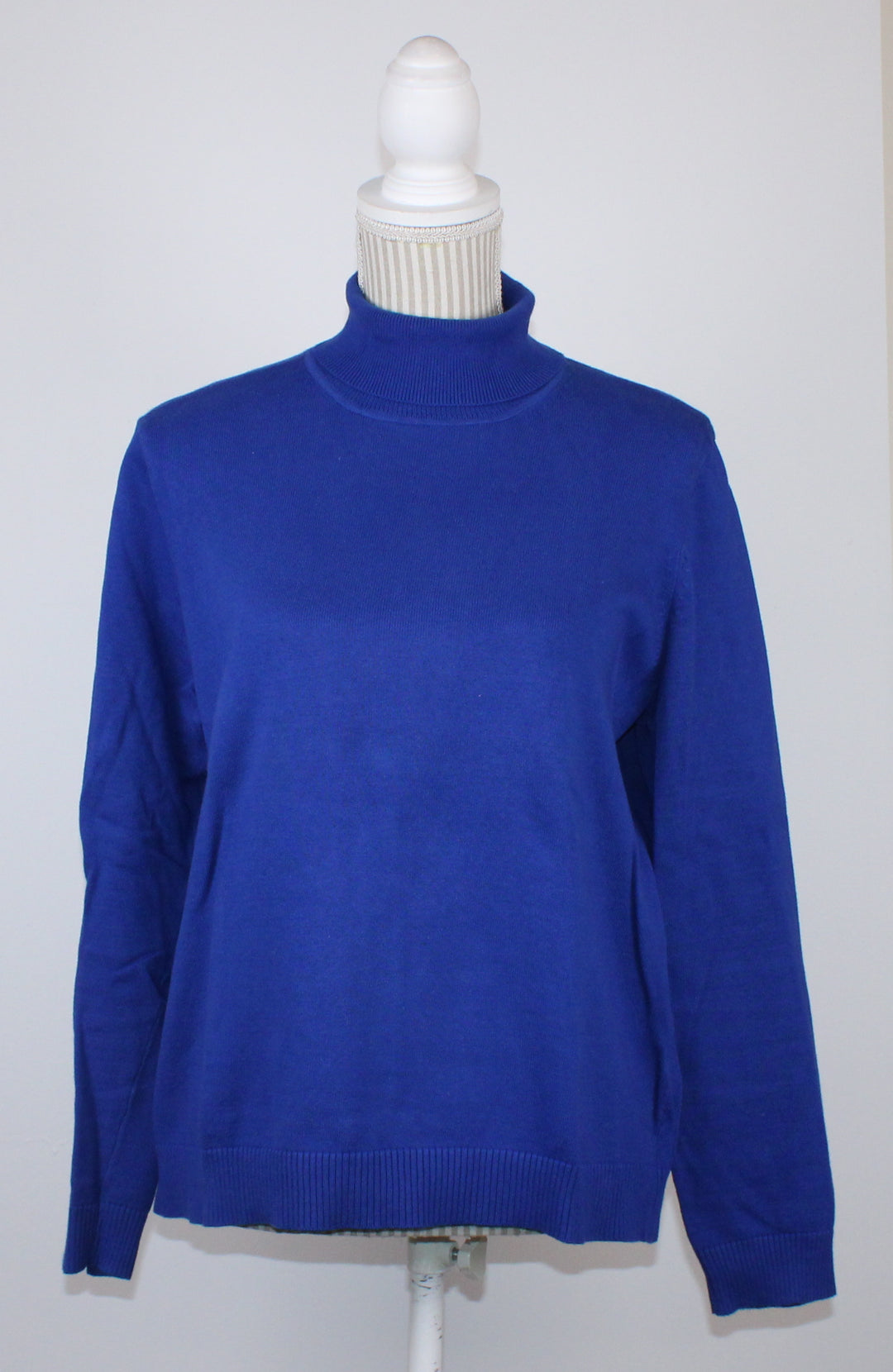 NORTHERN REFLECTIONS BLUE TURTLE NECK LADIES LARGE EUC