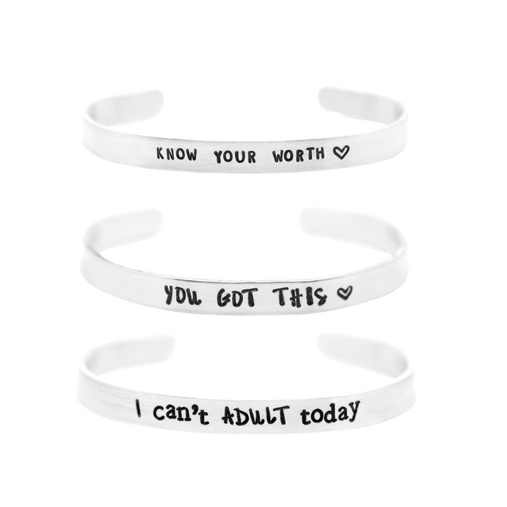 Wicked Lovely Creations, Hand Stamped Cuffs