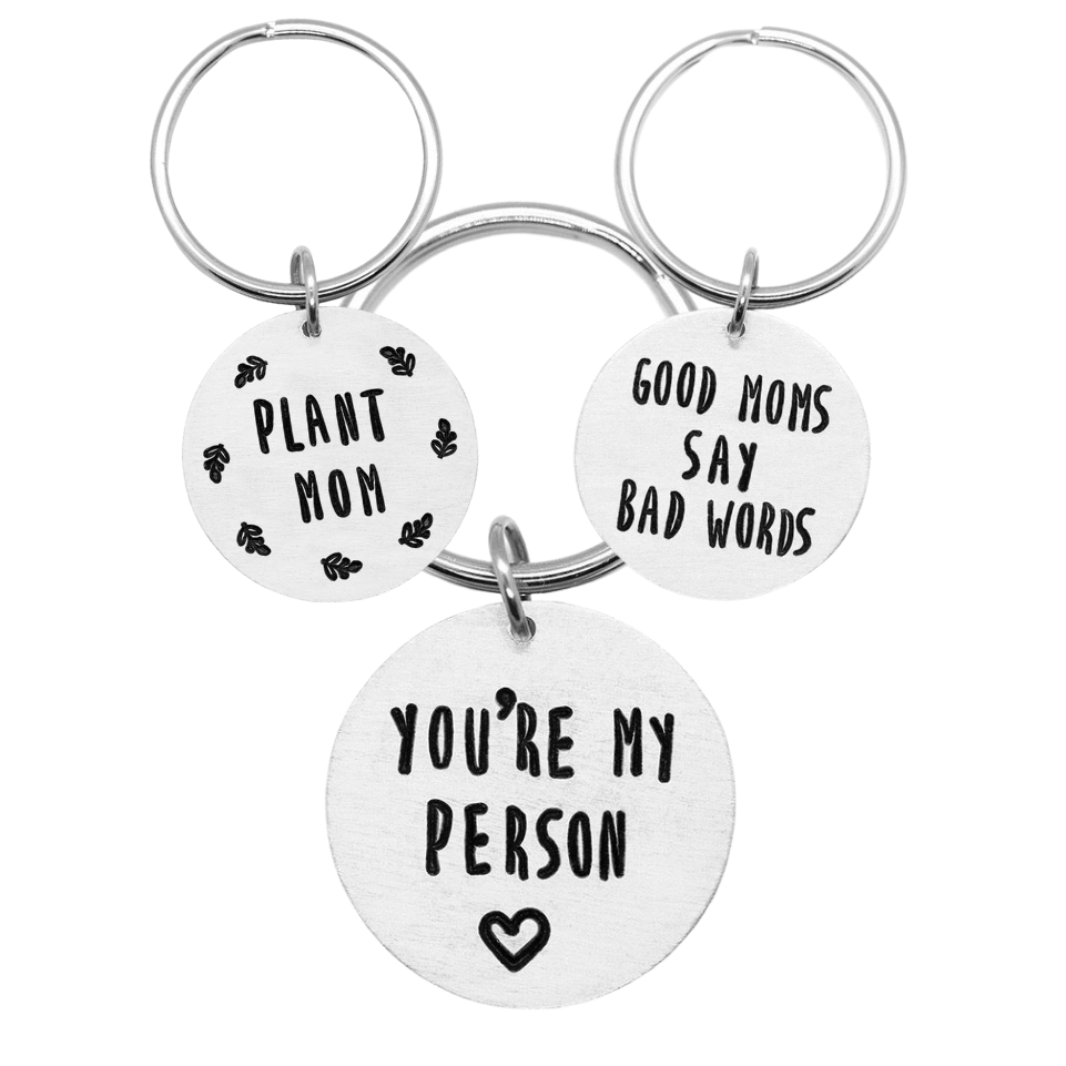 Wicked Lovely Creations, Hand Stamped Keychains