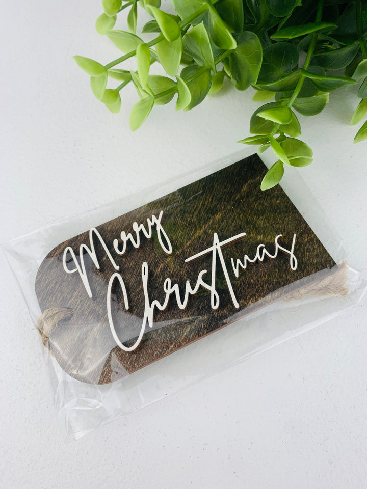 Rough Cut Dezigns, 3D Wooden Holiday Gift Tags