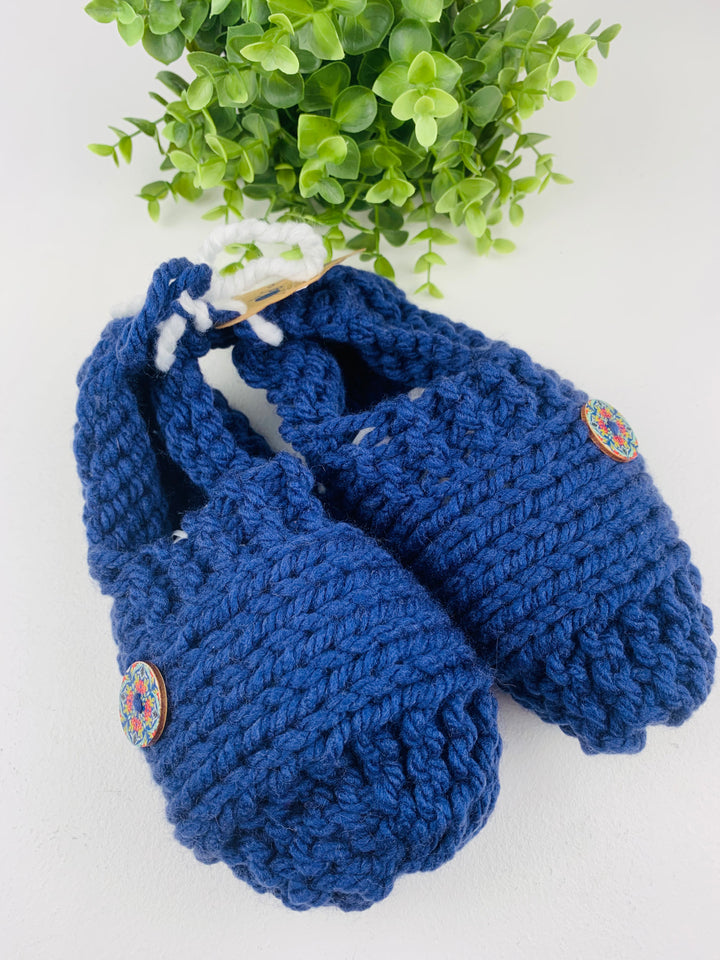Knits By Gee, Knit Adult Slippers