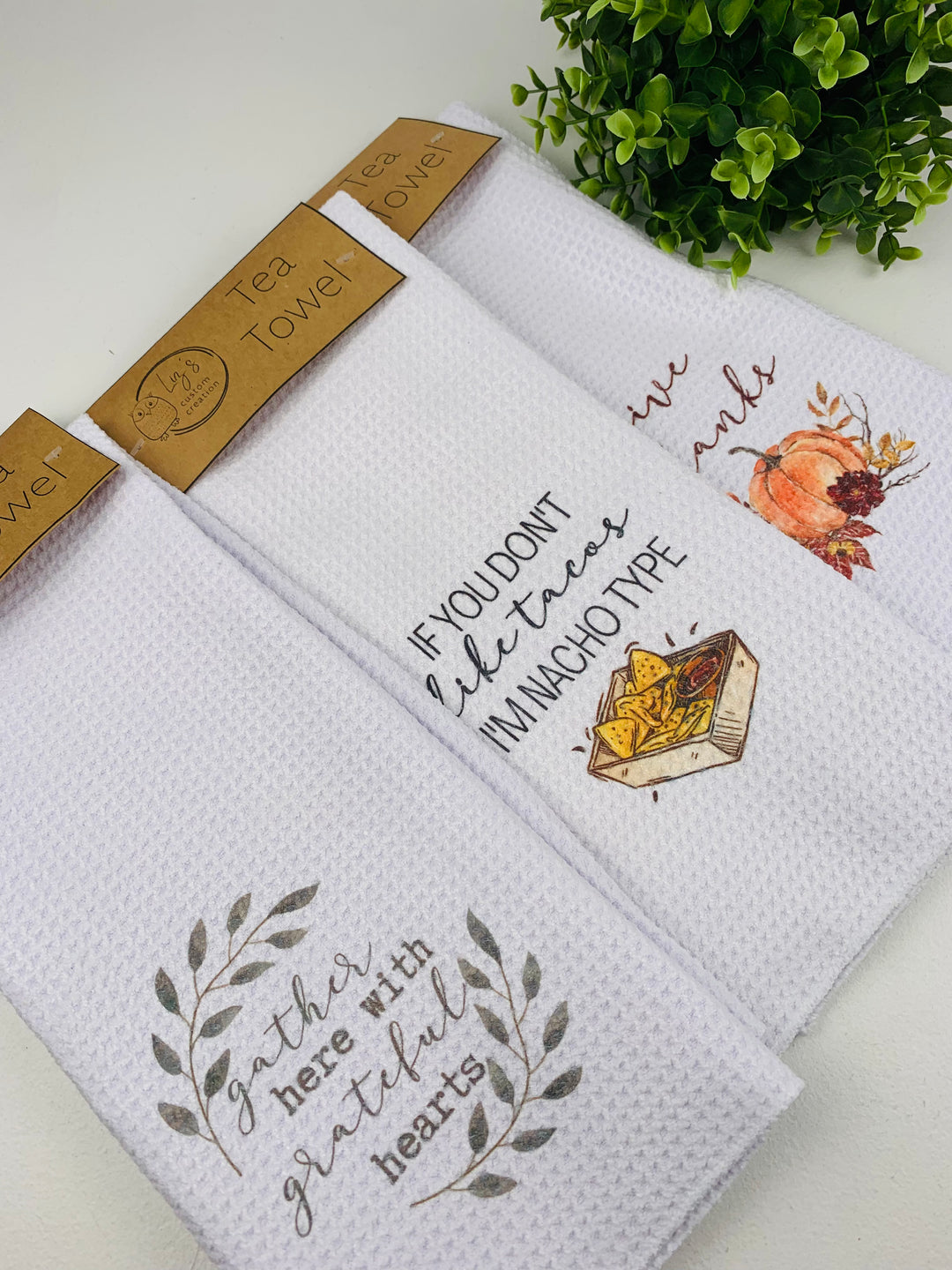 Personalised embroidered tea towels hotsell