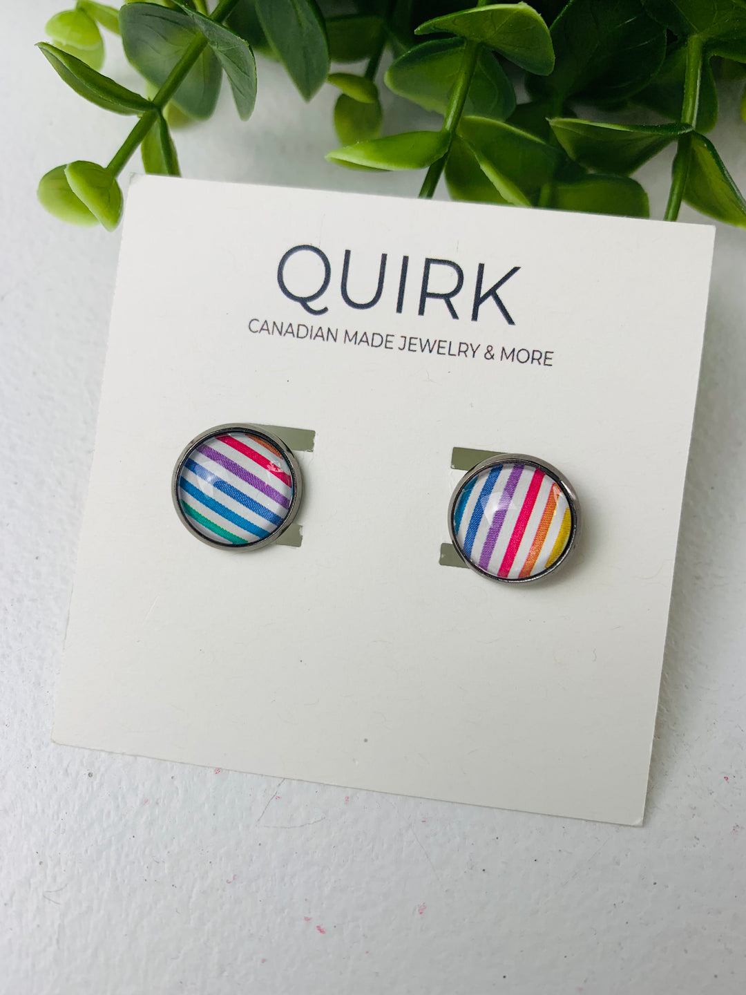 Quirk Handmade Jewelry, Stainless Steel Stud Earrings