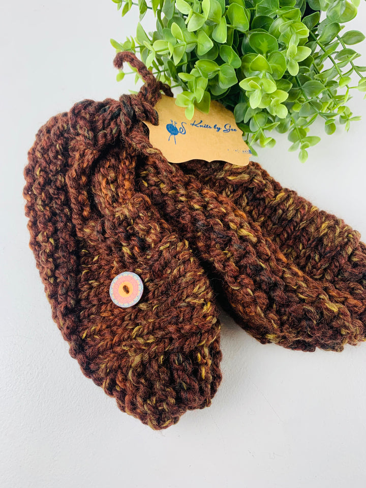 Knits By Gee, Knit Adult Slippers