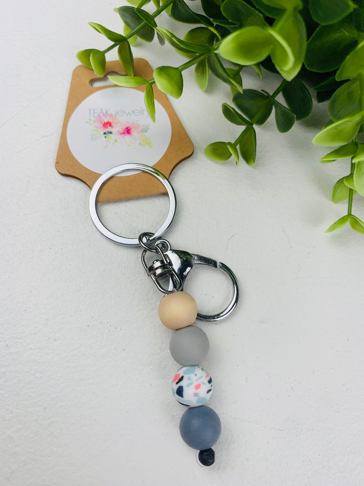 Teak Jewelry - Essential Oil Diffuser Keychains