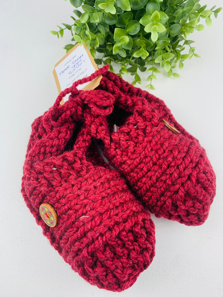 Knits By Gee, Knit Adult Slippers