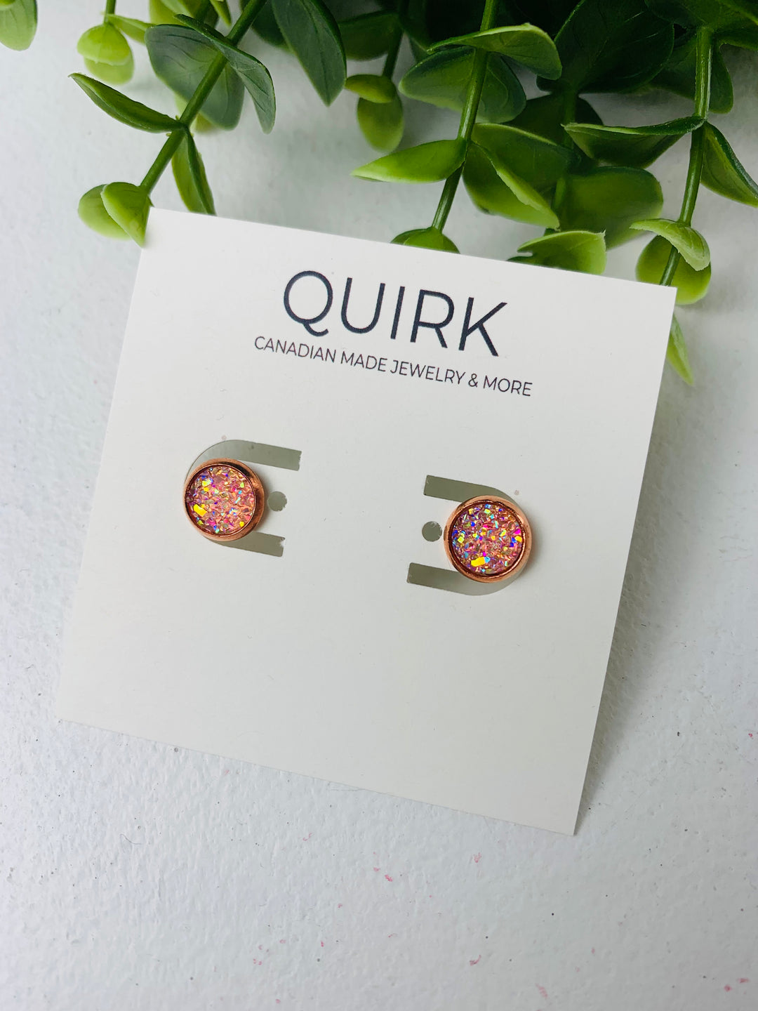 Quirk Handmade Jewelry, Stainless Steel Stud Earrings