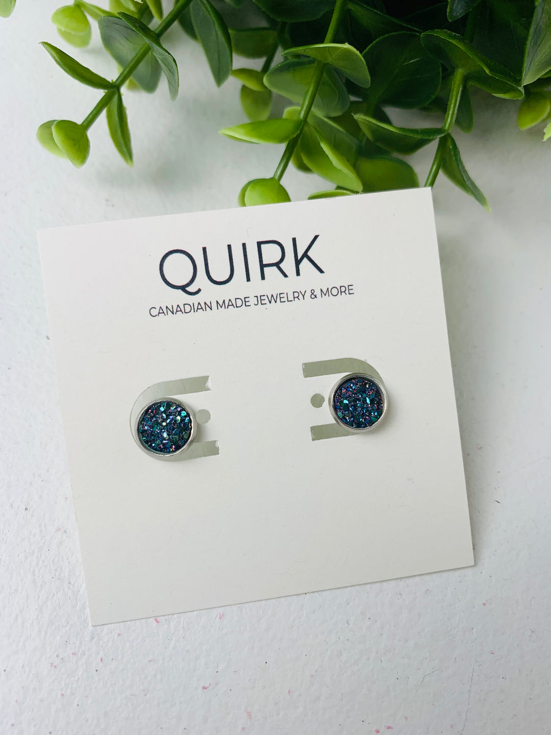 Quirk Handmade Jewelry, Stainless Steel Stud Earrings