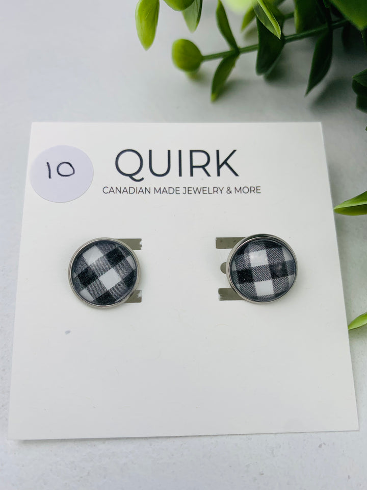 Quirk Handmade Jewelry, Stainless Steel Stud Earrings