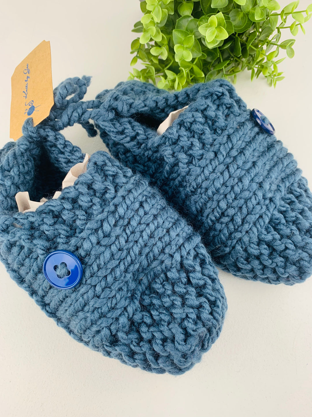 Knits By Gee, Knit Adult Slippers
